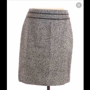 COPY - COPY - White House Black Market Tweed black and gray skirt-size 2
